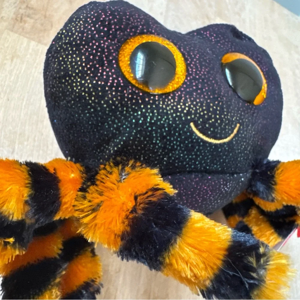 Ty Beanie Boos COBB the‎ Halloween Black & Orange Spider Approx 5 Inch New W/Tag